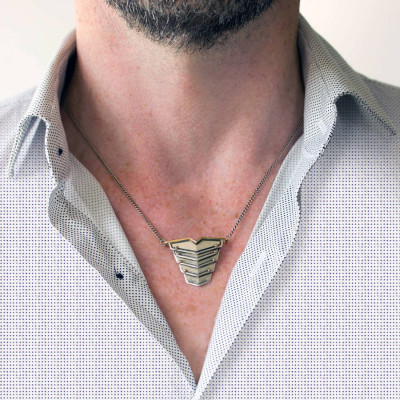 Romeo Necklace Rose Gold Vermeil And Silver - Handcrafted & Custom-Made