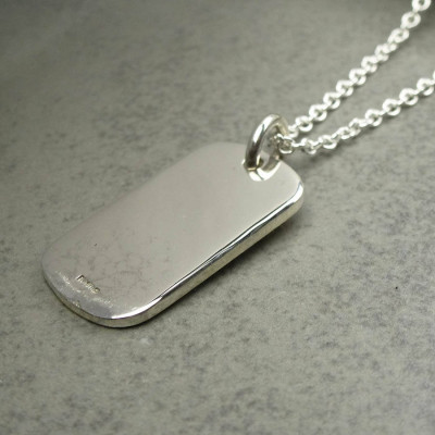 Silver Medical ID Tag - Handcrafted & Custom-Made