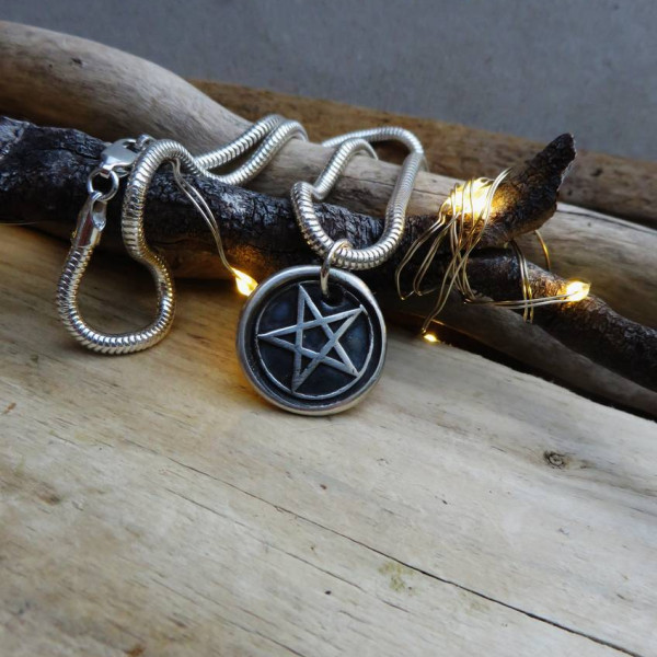 Silver Pentacle Pendant - Handcrafted & Custom-Made