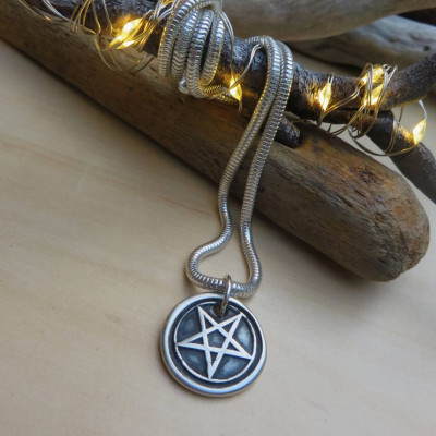 Silver Pentacle Pendant - Handcrafted & Custom-Made