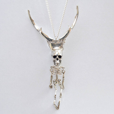 Silver Pierre Skeleton Pendant - Handcrafted & Custom-Made