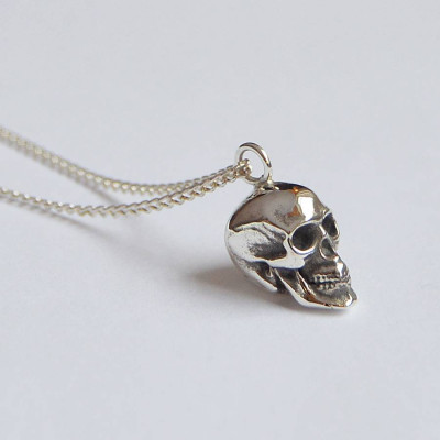 Silver Skull Pendant - Handcrafted & Custom-Made