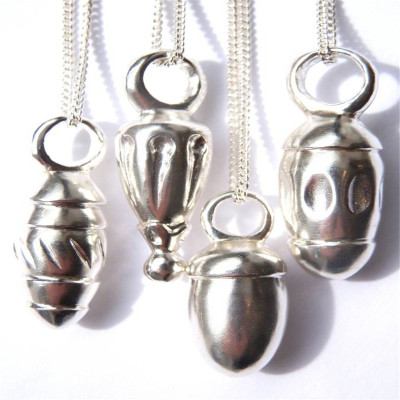 Silver Toggle Acorn Pendant - Handcrafted & Custom-Made