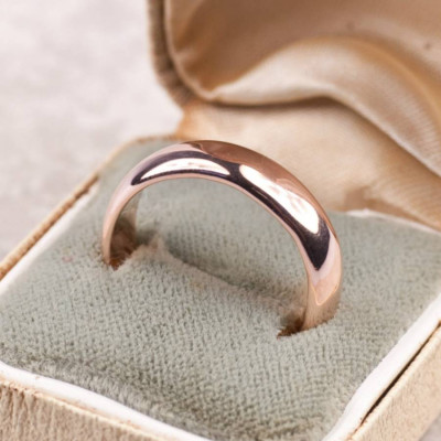 Simple Handmade Mens Wedding Ring In 18ct Gold - Handcrafted & Custom-Made