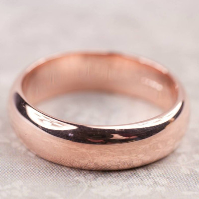 Simple Handmade Mens Wedding Ring In 18ct Gold - Handcrafted & Custom-Made