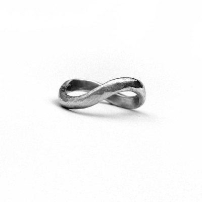 Sterling Silver Infinity Wedding Ring - Handcrafted & Custom-Made