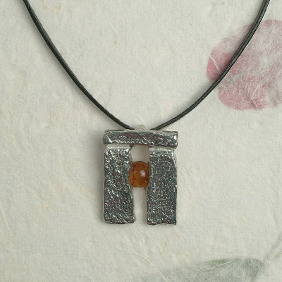 Stonehenge Rising Sun Necklace  - Handcrafted & Custom-Made