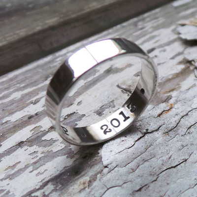 Silver Personalised Ring - Handcrafted & Custom-Made