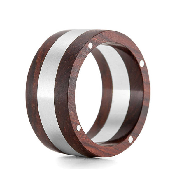 Wood Ring Rivet Two - Handcrafted & Custom-Made
