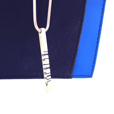 Thin Silver Barcode Pendant - Handcrafted & Custom-Made
