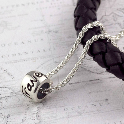 ‘Travel Safe’ Solid Silver Mojo Charm Necklace - Handcrafted & Custom-Made