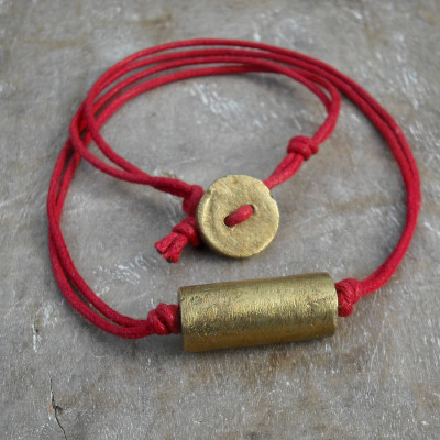 Personalised Recycled Brass Necklace - Handcrafted & Custom-Made