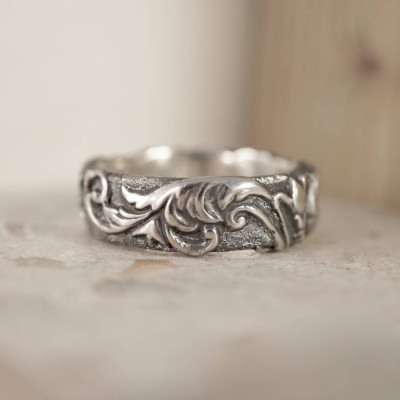 Victorian Scroll Ring - Handcrafted & Custom-Made