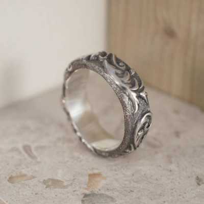 Victorian Scroll Ring - Handcrafted & Custom-Made