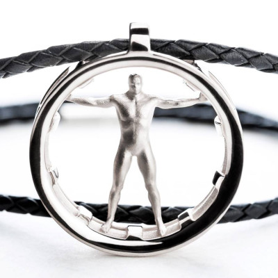 Vitruvian Man Pendant - Handcrafted & Custom-Made